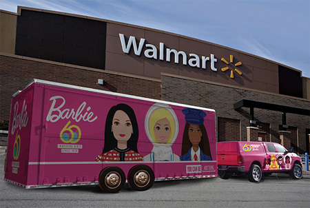 barbie tour at walmart