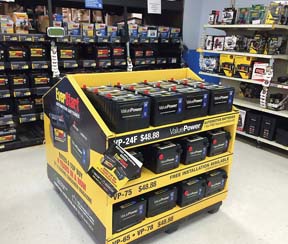 Wal-Mart Battery Display