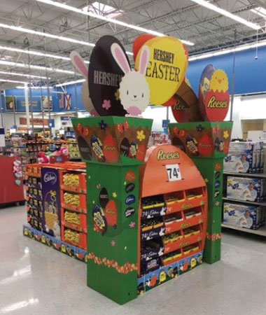 Hershey Easter Candy Display