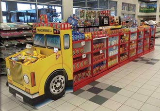 Mondelez School Bus Display