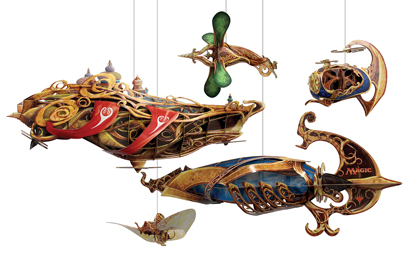 Wizards of the Coast Kaladesh Thopters & Airships Display