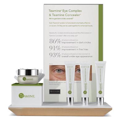 REVISION Skincare Wood Platform Display