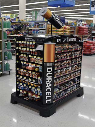 Walmart Battery Center Display