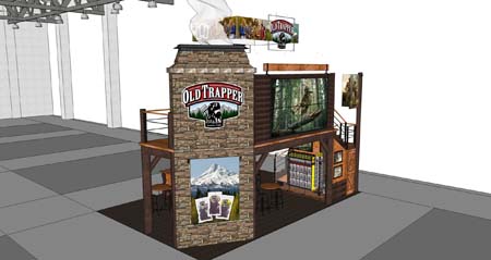 Old Trapper Display Rack OEOLDTRAPPPEREXHIBITNCA | Creative Magazine