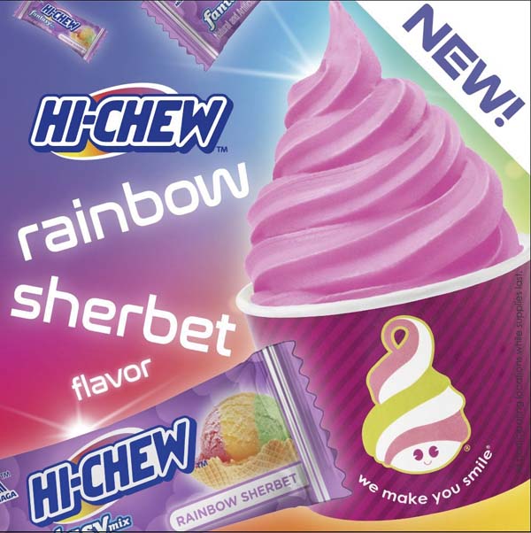 HI-CHEW Teams With Menchie’s For New Rainbow Sherbet Flavor