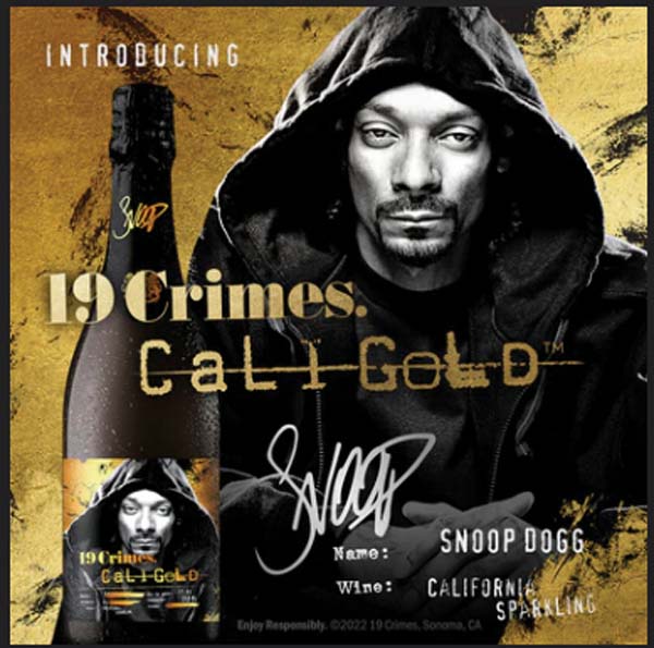 19 Crimes Launches First Sparkling Wine With Snoop Dogg