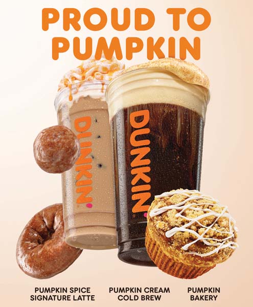 Dunkin’ Promotes Return Of Smooth Pumpkin Sippin’