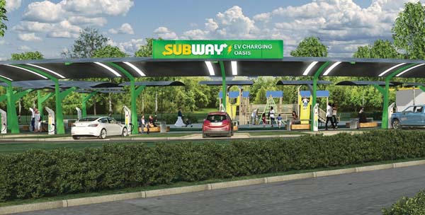 Subway Plans To Open EV Charging Oasis Parks