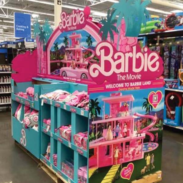 Bay Cities Produces Barbie Movie/Mattel-Themed Display