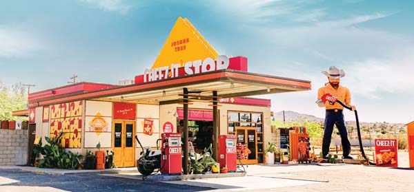 Cheez-It Pump Fills Car With Crackers