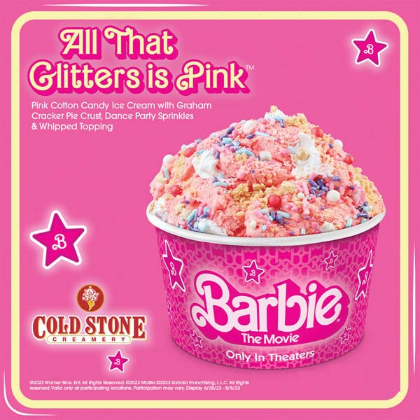 Cold Stone Creamery Sparkles With BARBIE Themed Creations