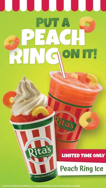 Rita’s Italian Ice Introduces Peach Ring Italian Ice Flavor