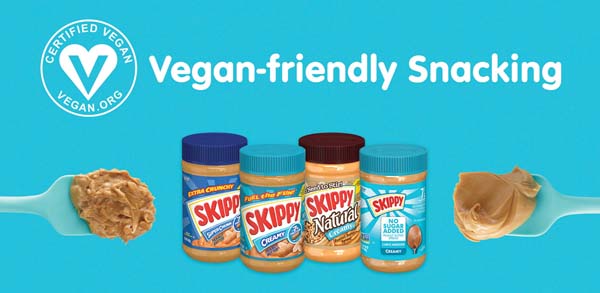 Hormel Foods Introduces Skippy Peanut Butter Varieties Certified 100% Vegan