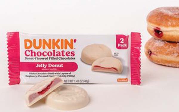 Dunkin’ Teams With Frankford Candy to Introduce New Jelly Donut-Flavored Filled Chocolates