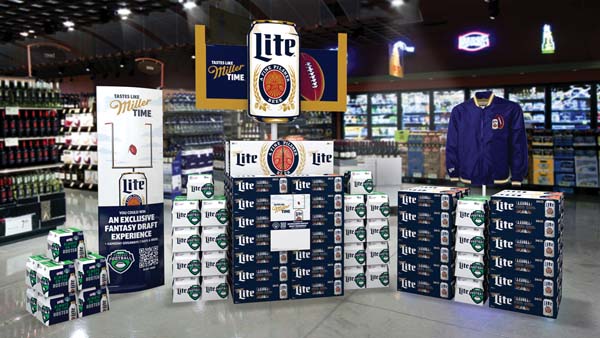 Miller Lite Features New Football-Themed Displays