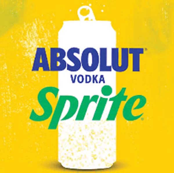 Coca-Cola & Pernod Ricard  Debut Absolut & Sprite Ready-To-Drink Cocktail