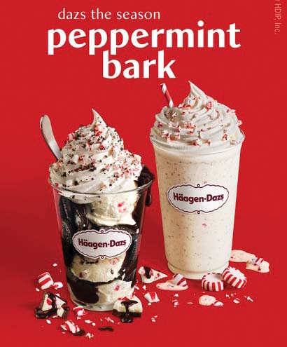 Häagen-Dazs Brings Back Peppermint Bark Holiday Dessert Lineup