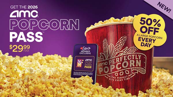 AMC Theatres Launches AMC Popcorn Pass