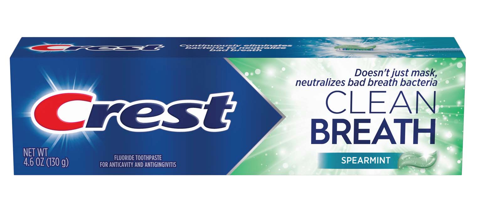 Crest Clean Breath Targets Odor-causing Bacteria
