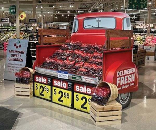 Gilson Graphics Creates Sweet Cherries Display For Select Meijer Stores