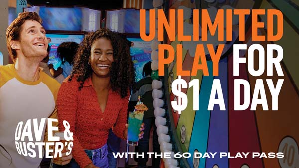 Dave & Buster’s Launches ‘What The Fun,’ Unlimited Play Pass