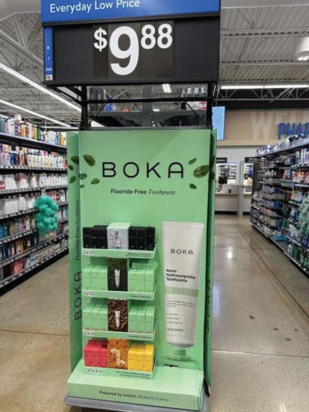 Boka Places End-Cap Displays At Walmart Stores Boka Places End-Cap Displays At Walmart Stores