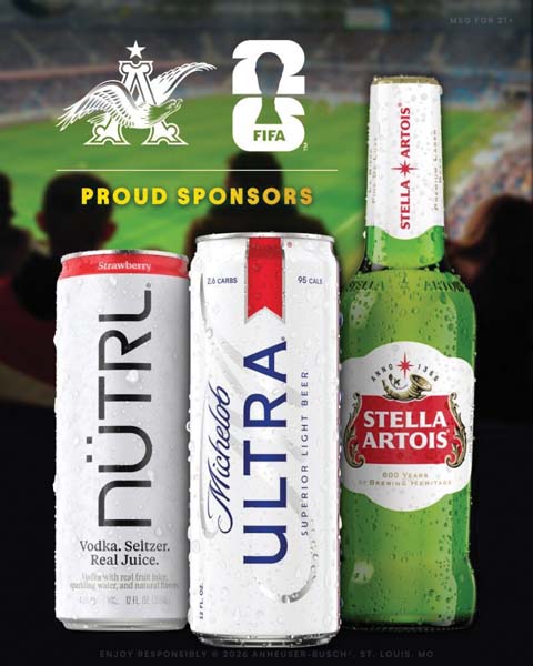 Anheuser-Busch Unveils Roster Of Brands For FIFA World Cup 2026