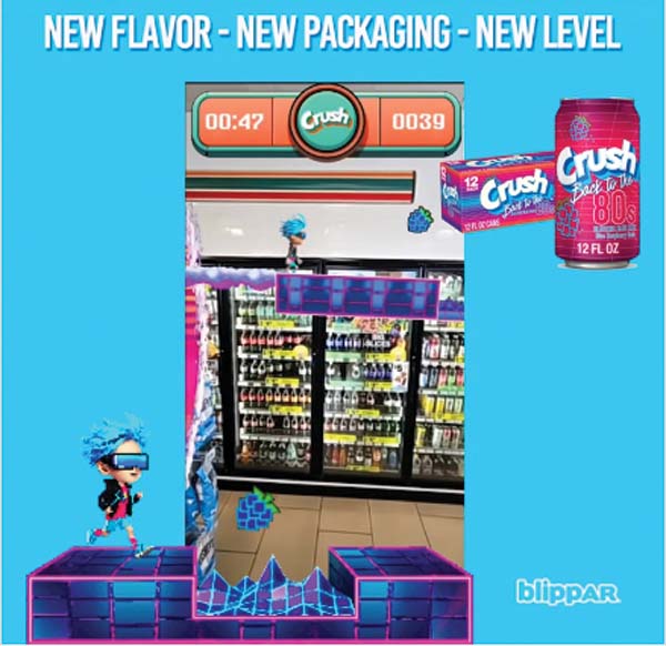 Blippar Studios Develops AR Arcade For Crush Soda