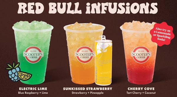 Scooter’s Coffee Offers Red Bull Infusions To Celebrate Summer