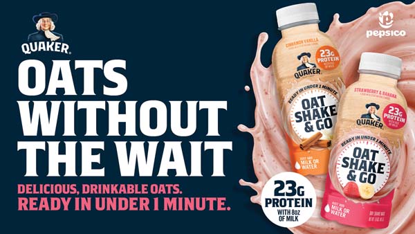 Quaker Introduces Oat Shake & Go Quaker Introduces Oat Shake & Go