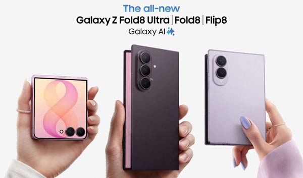 Samsung Galaxy Z Series Unveils Fold8 Ultra, Fold8, And Flip8 Foldables