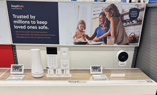 SimpliSafe Launches New Displays At Walmart