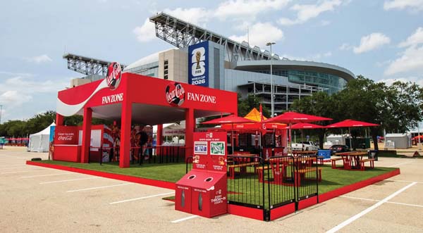 2020 Exhibits Partnered Coca-Cola For World Cup Fan Zone Activations
