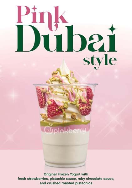 Pinkberry Promotes Pink Dubai Style Frozen Yogurt